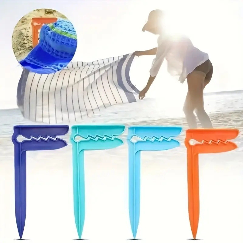 Outdoor Camping Rugs - Strandtuchhalter für den Außenbereich, Strandmattehalter, Handtuchhalter,
