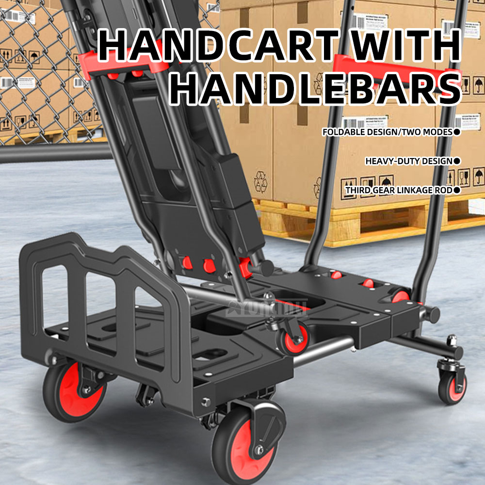 Outdoor Camping Trolley - Multifunktionaler Outdoor-Camping-Klappwagen, Tragbarer Faltbarer Einkaufswagen, Leichter