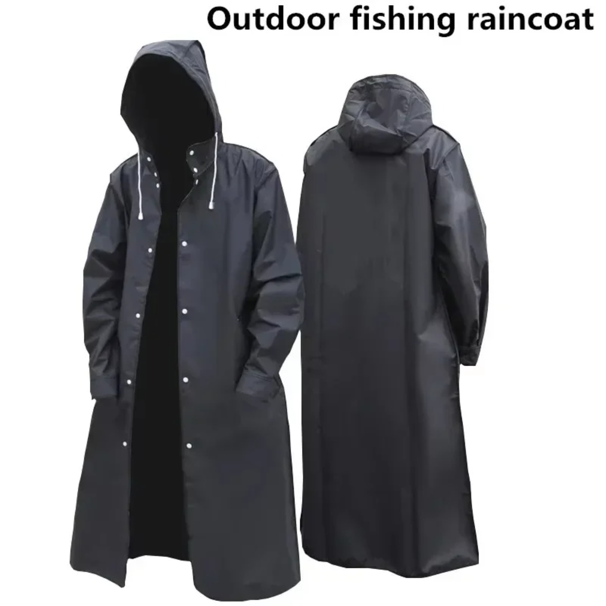 Camping Rain Poncho - Modischer Wasserdichter Regenmantel mit Kapuze Unisex