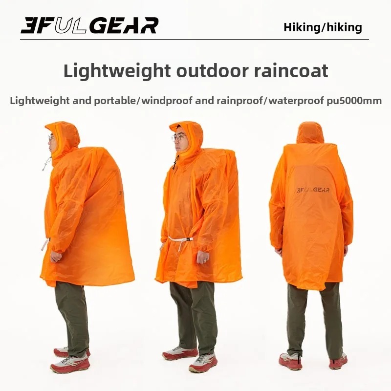 Camping Rain Poncho - Ultraleichter Regenponcho 3F UL GEAR 15D/210T