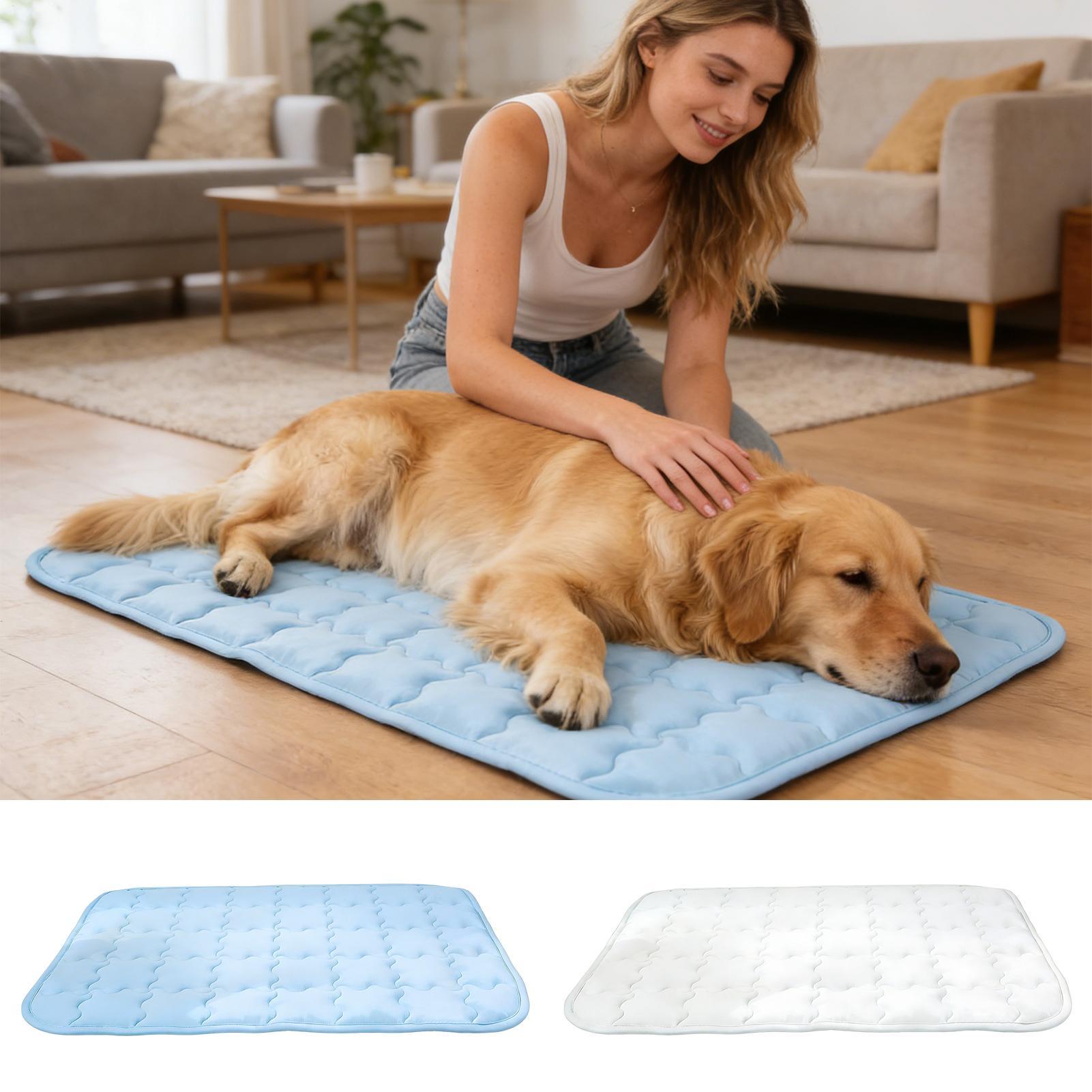 Outdoor Camping Dog Bed - Hundekühlmatte Waschbar Tragbar Atmungsaktiv Schlafunterlage Großes